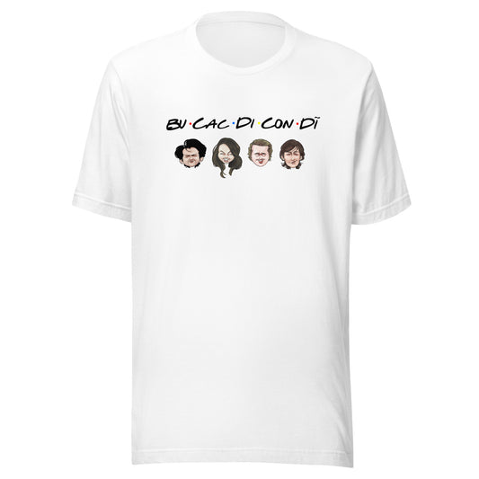 Bucacdicondi Unisex T-shirt (White)